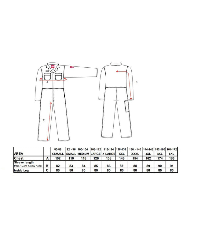 Combinezon de protectie ignifug Portwest BIZWELD BIZ1, 100% bumbac, 330 gr/mp