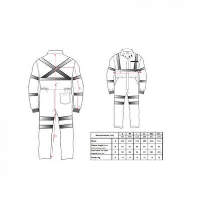 Combinezon de protectie reflectorizant Portwest E052, 65% poliester, 35% bumbac, 245 gr/mp