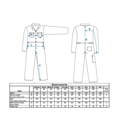 Combinezon de lucru Portwest EURO WORK S999, 65% poliester, 35% bumbac, 210g