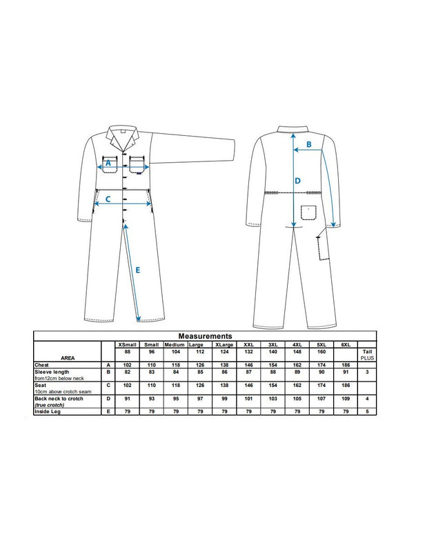 Combinezon de lucru Portwest EURO WORK S999, 65% poliester, 35% bumbac, 210g