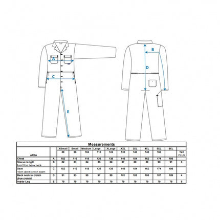 Combinezon de lucru Portwest EURO WORK S999, 65% poliester, 35% bumbac, 210g