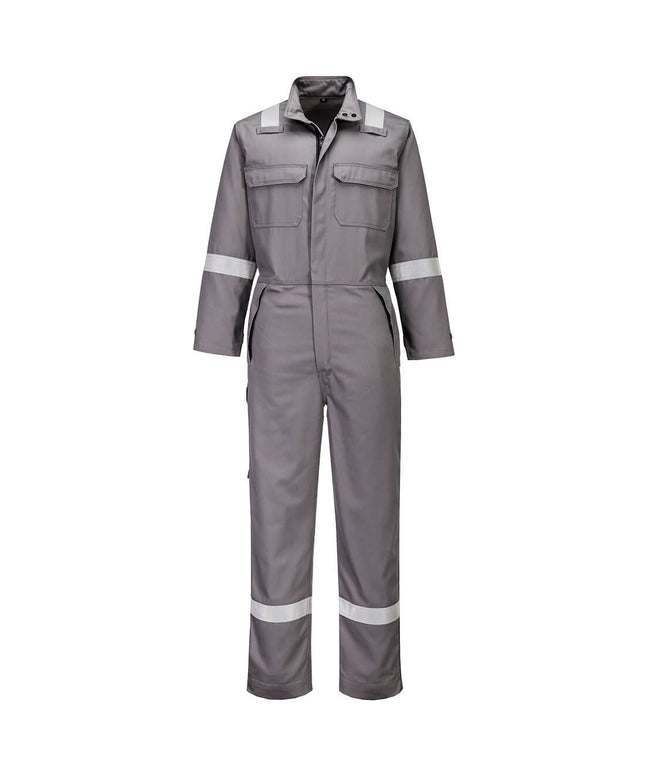 Combinezon antichimic de protectie Portwest FR513 FR CHEMICAL Resistant, 99% bumbac, 1% fibra de carbon, 280 gr/mp