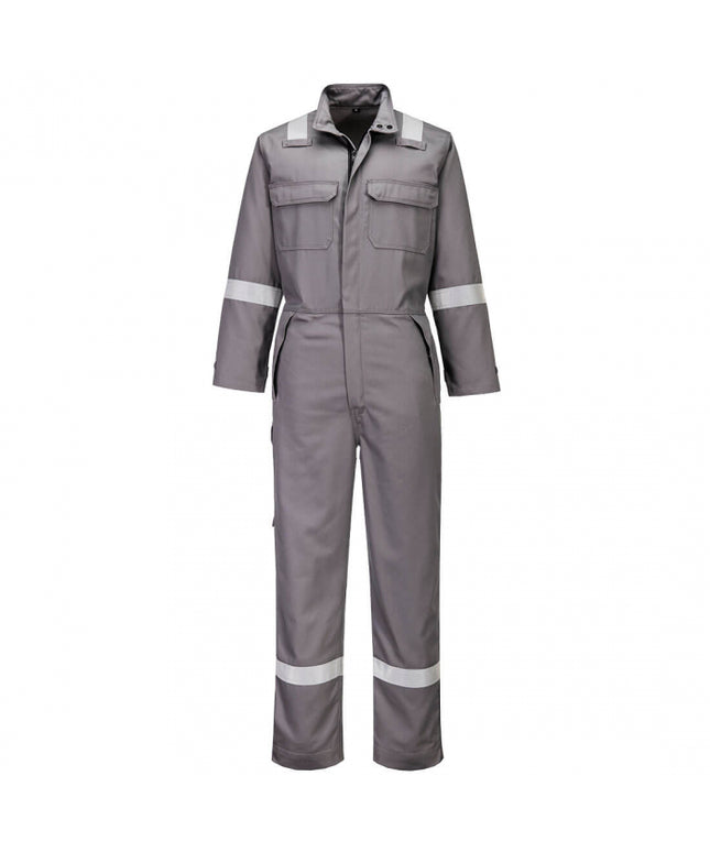 Combinezon antichimic de protectie Portwest FR513 FR CHEMICAL Resistant, 99% bumbac, 1% fibra de carbon, 280 gr/mp