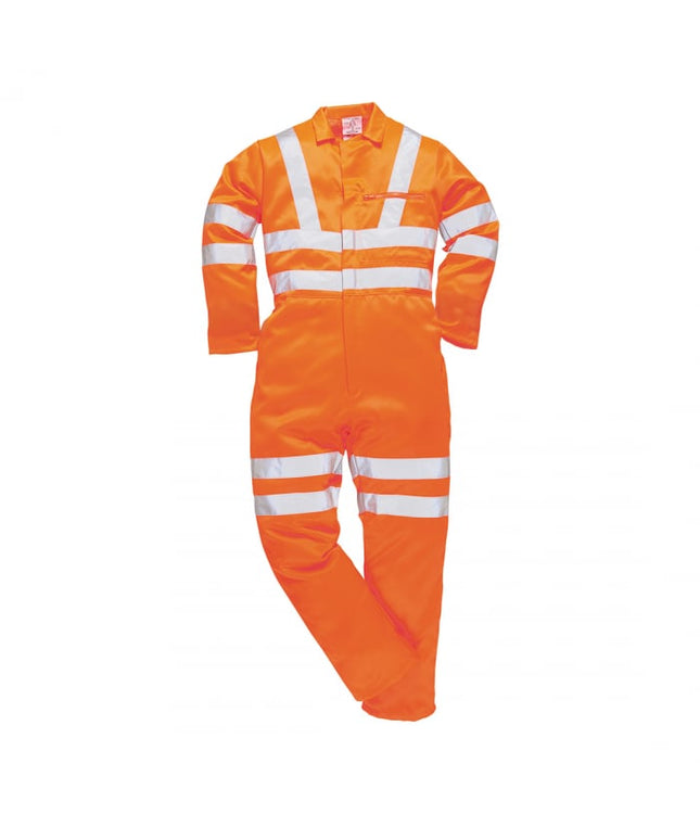Combinezon reflectorizant Portwest POLY-COTTON RIS RT42, 80% poliester, 20% bumbac, 280 gr/mp