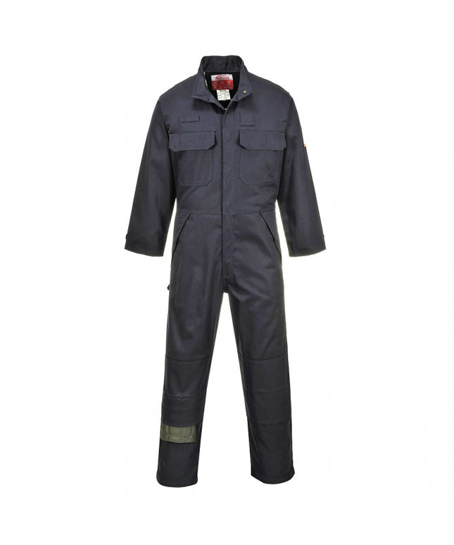 Combinezon ignifug antistatic Portwest FR80, 99% bumbac, 1% fibra de carbon, 345 gr/mp
