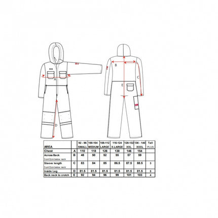 Combinezon ignifug Portwest BIZWELD BIZ6, cu gluga, 100% bumbac, 330g