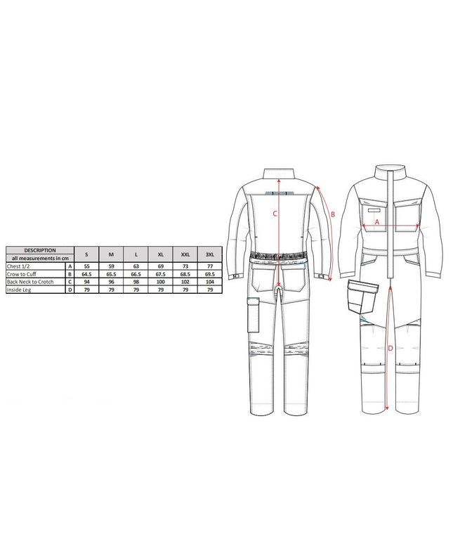 Combinezon ignifug Portwest FR503 - WX3 FR, 60% modacrilic, 39% bumbac, 1% fibre carbon, 280g