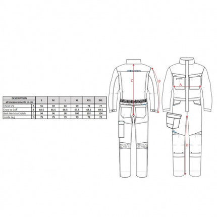 Combinezon ignifug Portwest FR503 - WX3 FR, 60% modacrilic, 39% bumbac, 1% fibre carbon, 280g