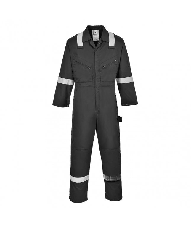 Combinezon de lucru Portwest IONA F813, cu benzi reflectorizante, 65% poliester, 35% bumbac, 245g