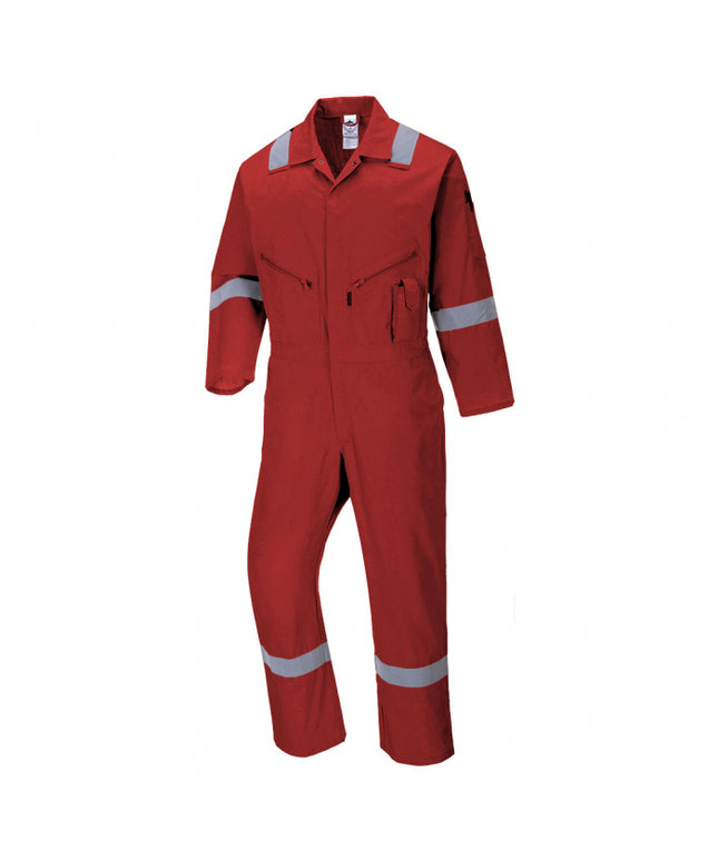 Combinezon de lucru cu benzi reflectorizante Portwest IONA C814, 100% bumbac, 190g