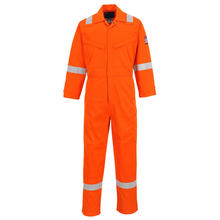 Combinezon ignifug Portwest MODAFLAME MX28, reflectorizant, 60% modacrilic, 39% bumbac, 1% fibre carbon, 280g