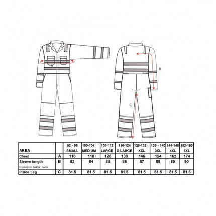Combinezon reflectorizant ignifug Portwest BIZWELD BIZ7, antistatic, 99% bumbac, 1% fibra de carbon, 330g