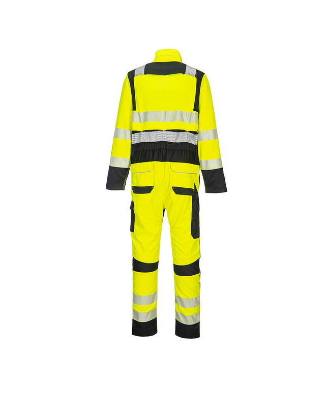 Combinezon reflectorizant,ignifug Portwest FR507, 60% modacrilic, 39% bumbac, 1% fibre carbon 280 gr/mp