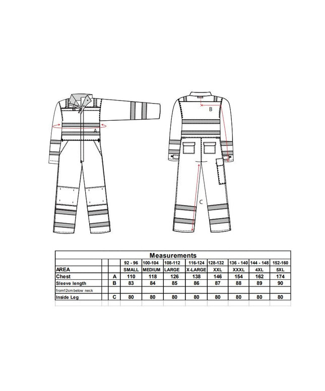 Combinezon reflectorizant ignifug Portwest MULTI-NORM FR60, 99% bumbac, 1% fibra de carbon, 345g