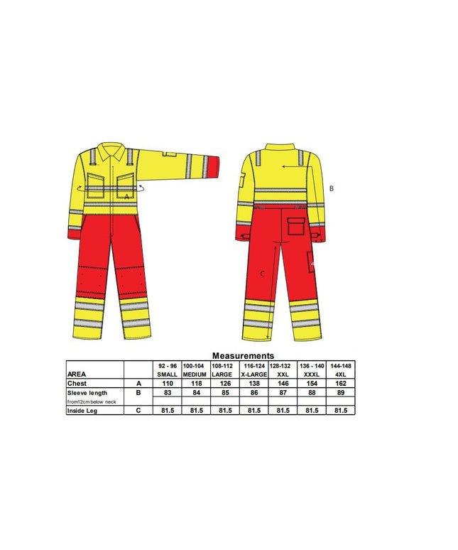 Combinezon reflectorizant ignifug Portwest SERVICES BIZFLAME FR90, 99% bumbac, 1% fibra de carbon, 330g