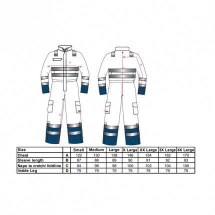 Combinezon reflectorizant impermeabil Portwest BIZFLAME HIVIS S775, ignifug, antistatic, 98% poliester, 2% fibra de carbon, 250g