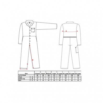 Combinezon de lucru Portwest STANDARD 2802, 65% poliester, 35% bumbac, 245g