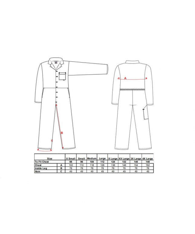 Combinezon de lucru Portwest STANDARD 2802, 65% poliester, 35% bumbac, 245g