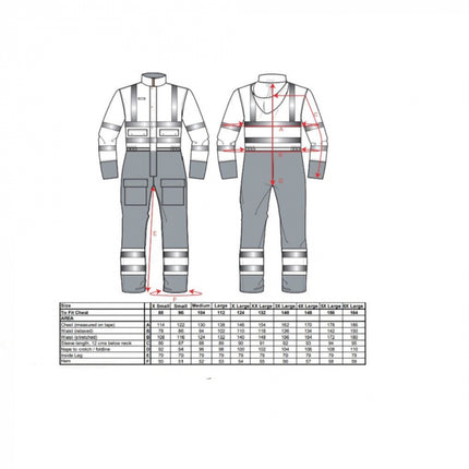 Combinezon vatuit de iarna reflectorizant Portwest HIVIS CONTRAST S485, 100% poliester, 190g