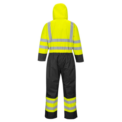 Combinezon vatuit de iarna reflectorizant Portwest HIVIS CONTRAST S485, 100% poliester, 190g