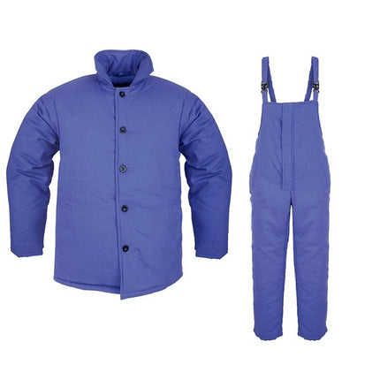 Costum de salopeta cu pieptar de iarna Renania FRANK IVAN, 100% bumbac, 300gr/mp