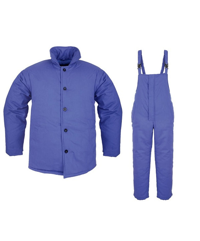 Costum de salopeta cu pieptar de iarna Renania FRANK IVAN, 100% bumbac, 300gr/mp