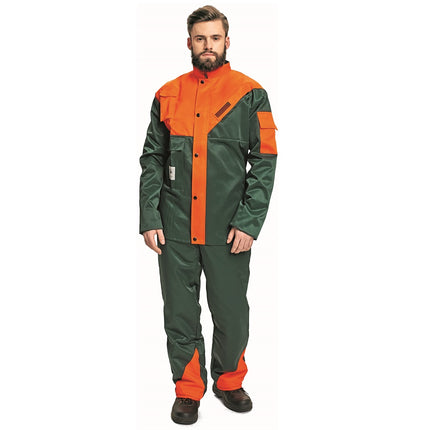 Costum salopeta cu pieptar Cerva PLUTO SET, pentru forestieri, protectie motofierastrau, antitaiere