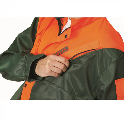 Costum salopeta cu pieptar Cerva PLUTO SET, pentru forestieri, protectie motofierastrau, antitaiere
