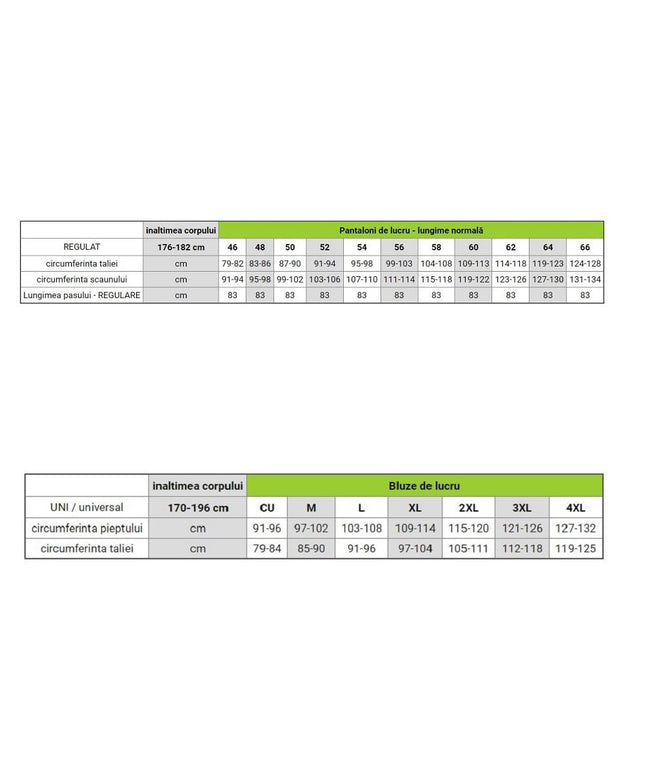 Costum salopeta clasica Ardon COOL TREND, 100% bumbac, 260 gr/mp
