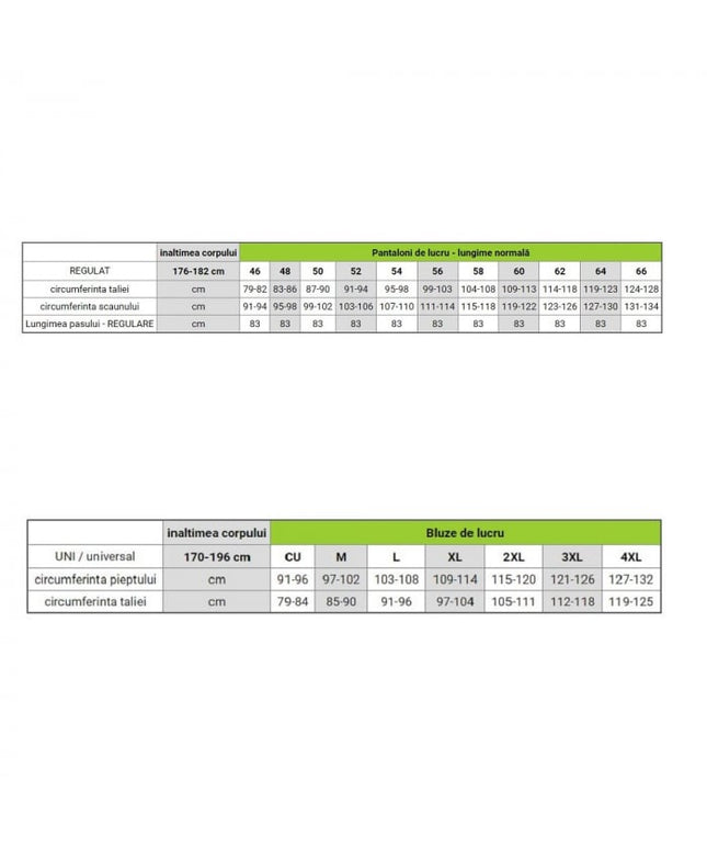 Costum salopeta clasica Ardon COOL TREND, 100% bumbac, 260 gr/mp