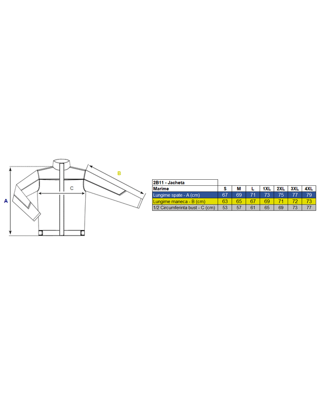 Costum salopeta cu pieptar Renania EDUARD, tercot 65/35, 270gr/mp, tesatura canvas