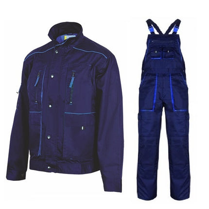 Costum salopeta cu pieptar Renania FIJI, tercot 65/35, 235gr/mp