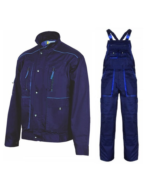 Costum salopeta cu pieptar Renania FIJI, tercot 65/35, 235gr/mp