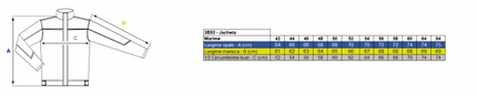 Costum salopeta cu pieptar Renania RICHARD, tercot 65/35, 280gr/mp