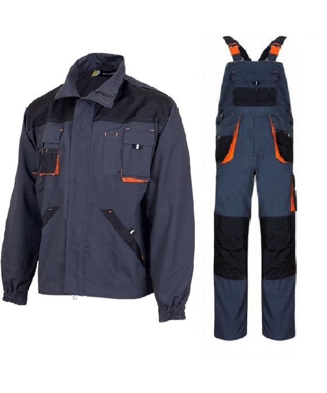 Costum salopeta cu pieptar Renania RICHARD, tercot 65/35, 280gr/mp