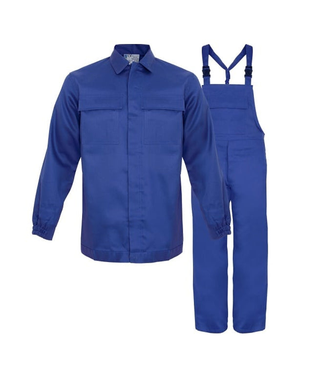 Costum salopeta ignifugat, antistatic Renania ARCO, 98% bumbac, 260gr/mp, 2% fibre antistatice