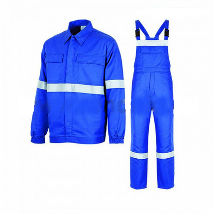 Costum salopeta ignifugat, antistatic, vatuit Renania ARCO WINTER, 98% bumbac, 260gr/mp, 2% fibre antistatice