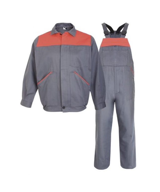 Costum salopeta pieptar Renania GINO, 100% bumbac, 280gr/mp