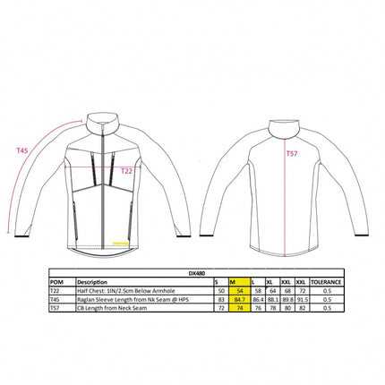 Jacheta de lucru softshell Portwest BASE LAYER DX4, 92% nylon, 8% elastan, 213 gr/mp