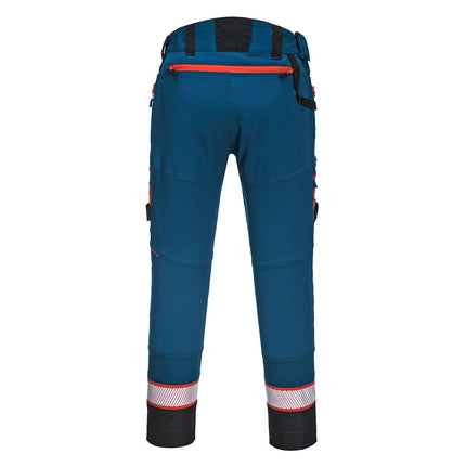 Pantaloni de lucru in talie Portwest DX449 DX4, cu benzi reflectorizante 93% poliester, 7% elastan, 270g