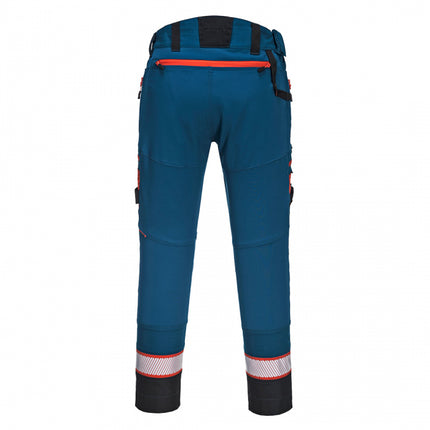 Pantaloni de lucru in talie Portwest DX449 DX4, cu benzi reflectorizante 93% poliester, 7% elastan, 270g