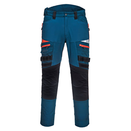 Pantaloni de lucru in talie Portwest DX449 DX4, cu benzi reflectorizante 93% poliester, 7% elastan, 270g