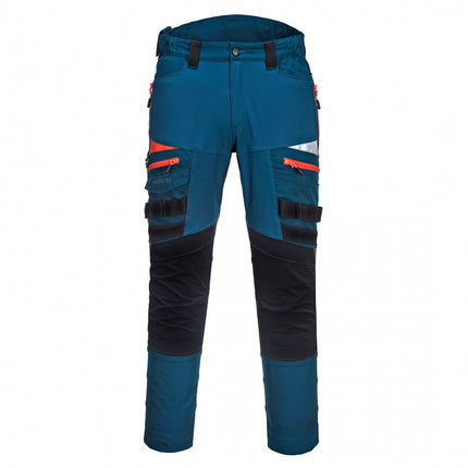 Pantaloni de lucru in talie Portwest DX449 DX4, cu benzi reflectorizante 93% poliester, 7% elastan, 270g