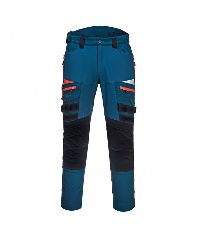 Pantaloni de lucru in talie Portwest DX449 DX4, cu benzi reflectorizante 93% poliester, 7% elastan, 270g
