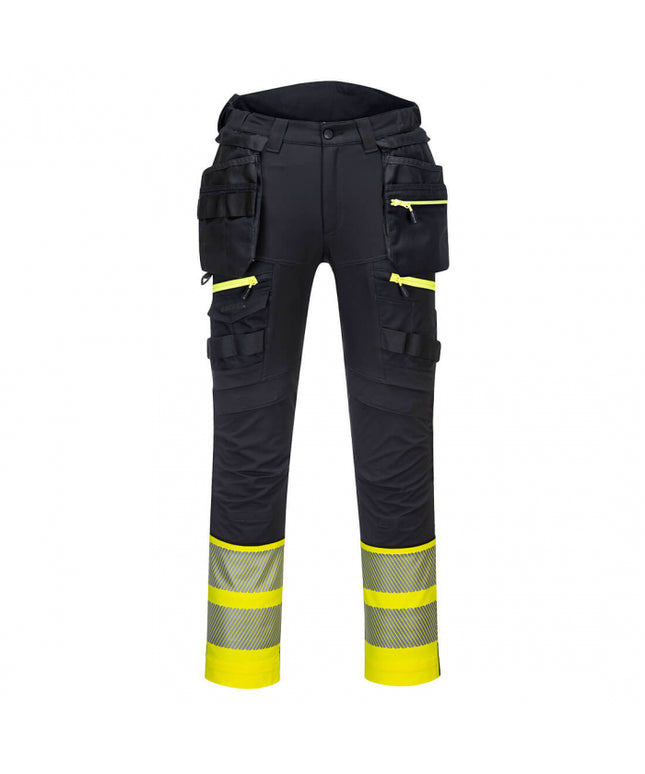 Pantaloni de lucru cu benzi reflectorizante Portwest HOLSTER DX445 DX4, 93% poliester, 7% elastan, 270g