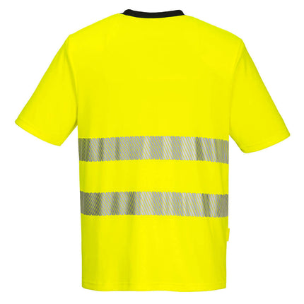 Tricou clasic reflectorizant Portwest DX4 S/S DX413, 100% poliester, 150 gr/mp