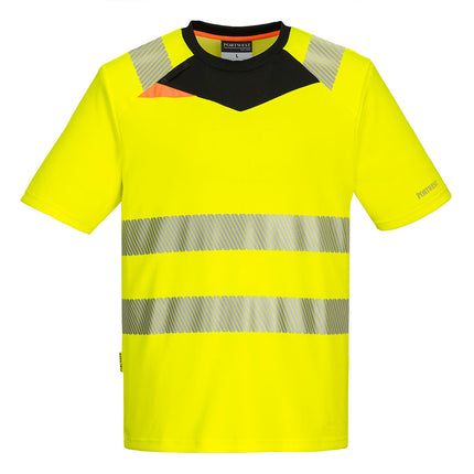 Tricou clasic reflectorizant Portwest DX4 S/S DX413, 100% poliester, 150 gr/mp