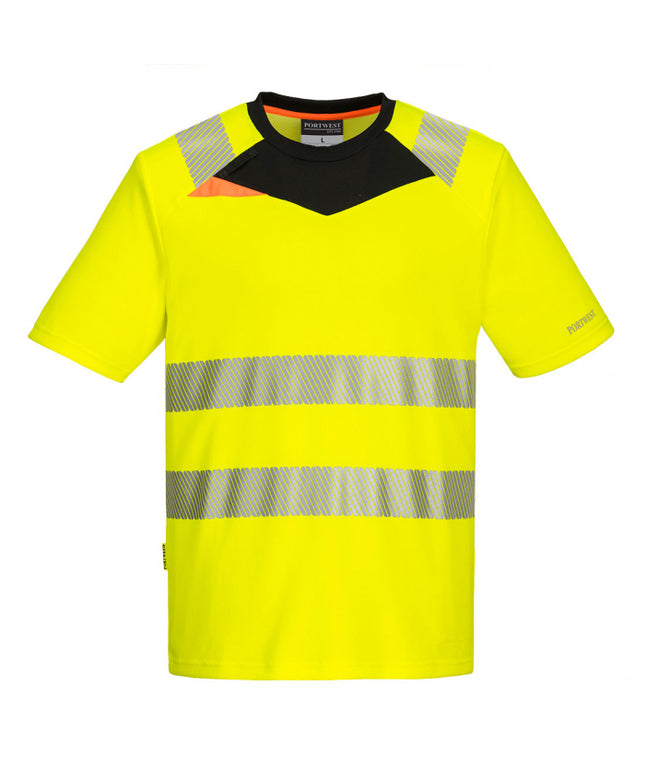 Tricou clasic reflectorizant Portwest DX4 S/S DX413, 100% poliester, 150 gr/mp