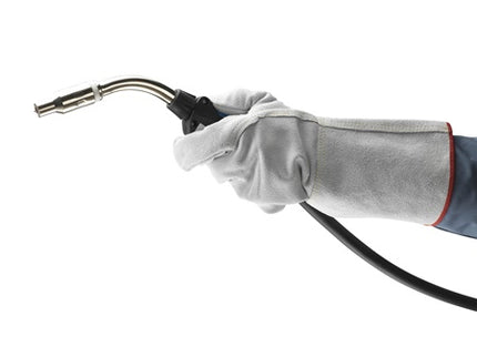 Manusi de protectie sudura Ansell EDGE 48-216, piele spalt bovina, kevlar, 36 cm