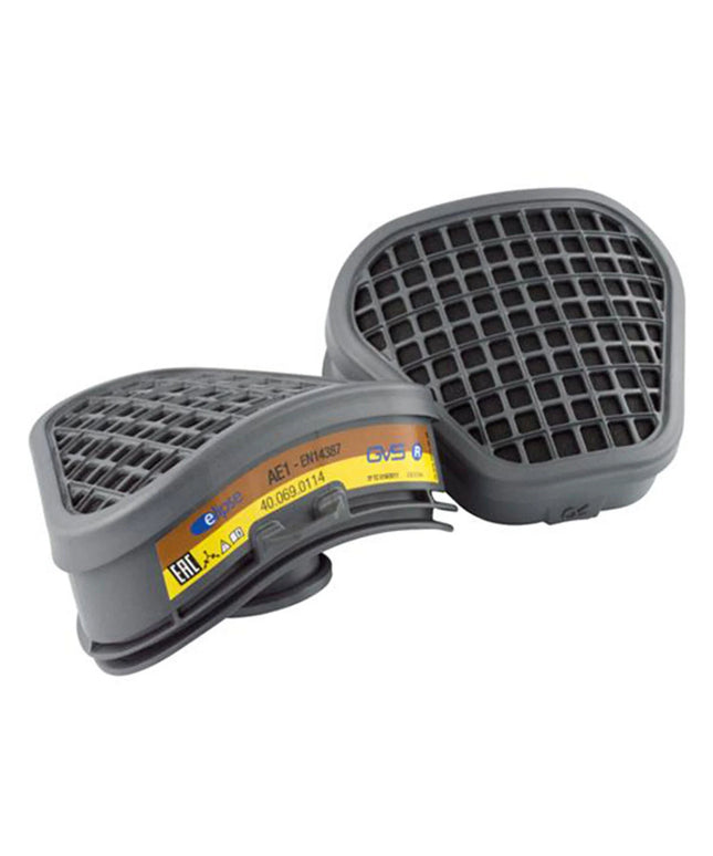 Filtre Gvs AE1 pentru semimastile SPR517 si SPR518, pentru gaze acide si vapori, set 2buc, schimbabile, de inalta eficienta